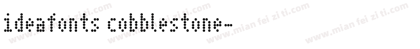 ideafonts cobblestone字体转换